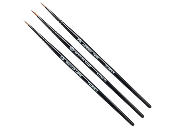 Citadel Artificer Brush Collection 3 penslar - Xtra Small, Small och Medium 